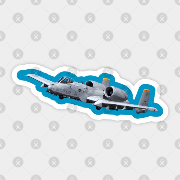 A-10 Thunderbolt Sticker by sibosssr